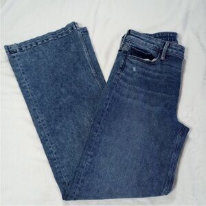 Paige Jeans Anessa Wide Leg Jeans Anthropologie Denim 30 x 32 High Rise Cropped